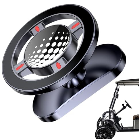 Golfwagen-Handyhalterung – 360 Grad drehbarer magnetischer Ständer, Metall-Smartphone-Halterung, tragbare Halterung aus Legierung | Rücksichtsvolles Geschenk, stabile Handy-Unterstützung für Golfer