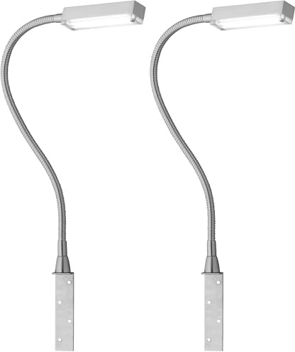 Fischer & Honsel | Bettleuchte Flex, Raik | mit Gestensteuerung dimmbar | 1x LED 5 Watt, 3000 Kelvin, 470 Lumen | EEK: F | 30602, Weiß (Packung mit 2)