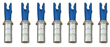 Milaem 50pcs Tir à l'arc Encoches de Fleche avec Nock Pin Remplaçables Flèche Encoche pour ID 4,2mm/6,0mm/6,2mm flèches de Carbone
