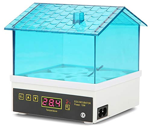 Fdit Couveuse Automatique Machine de Hachurage Incubateur Volaille Eleveurs Digital de Ménage d'incubateur de Hatcher de 4 Oeufs Mini(EU Plug)