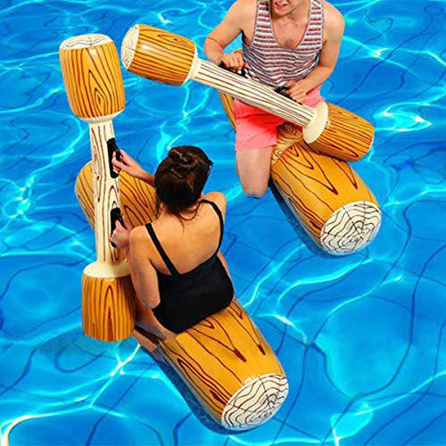 Ruiqas Aufblasbare Schwimmende Reihe Spielzeug Schwimmbad Party Meer Wassersportspiele Aufblasbare Schwimmer für Zwei Personen