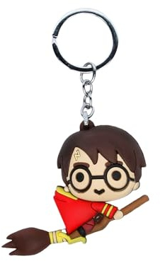 Harry Potter Chibi-Figura in Vinile Portachiavi, Marrone, 7 x 6 cm