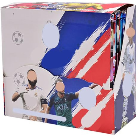 RFJYGWQM Football Collectibles Trading Cards, 288 Football Star Card, Premier League Champions League Football Gifts Children Card Game,Football Card Collection League Card as Football Gifts for Fans