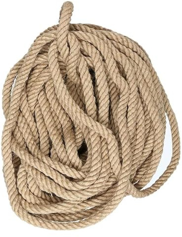 Corde de Chanvre, Corde de Jute Naturelle, for Pont de Garde-Corps Artisanal(80m)