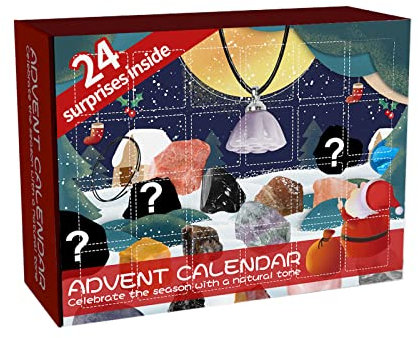 Adventskalender 2024 für Kinder, Edelstein-Ausgrabungsset-Set, 24-Tage-Weihnachts-Countdown-Kalender, Überraschungsspielzeug für Kinder, Weihnachts-Countdown-Kalender, Steinbox,