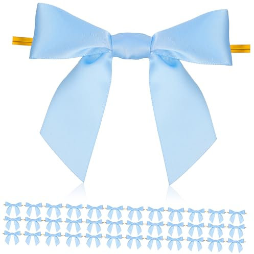 Beavorty 50 Stücke Polyester Material Bögen Backen Abdichtung Bögen Für Tasche Lollipop Abdichtung Bowknot Vielseitige Anlässe