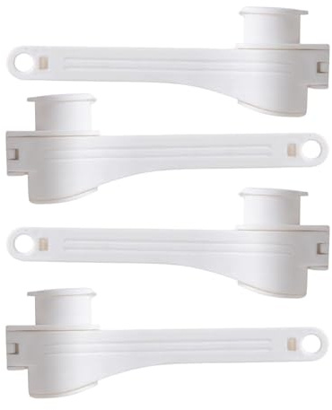 Tewzafiya Clips de almacenamiento de alimentos, clips para bolsas de pan - Clip de cierre de bolsa con boquillas | Fantástica barra selladora para bolsas para utensilios de cocina, 4 clips de