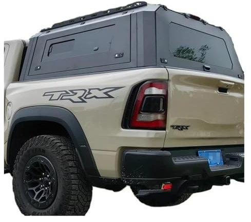 YBDFCBF Laderaumabdeckung for Pickup-Trucks, kompatibel mit Nissan Titan 2013–2025, Laderaumabdeckung mit Schloss, LKW-Ladeflächenüberdachung, Hardtop-Überdachung, Zubehörabdeckungen(Style B:Side Glas