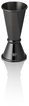 Jigger Japanese Style Nocturn, 2/4 cl, Ø 4,5 cm, Höhe 9 cm, gun metal, Chromnickelstahl 18/10