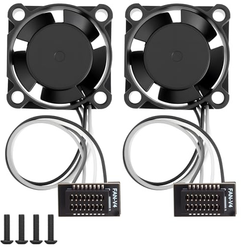 QIMATOP Ventola di Raffreddamento Hotend per Bambu Lab P1P/P1S, Confezione da 2 Ventole Silenziose ad Alta Velocità 15000RPM – Accessori di Raffreddamento Hotend per Stampante 3D