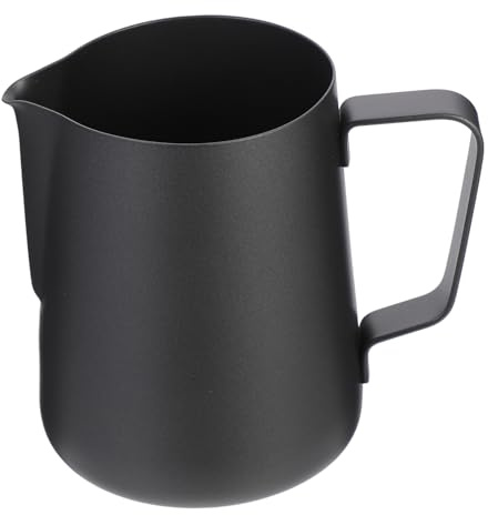 DOITOOL Bricco per Latte in Acciaio con Beccuccio Sottile Tazza per Latte Professionale Lattiera per Cappuccino Facile da Pulire e Maneggevole Adatta per Casa e Ristorante