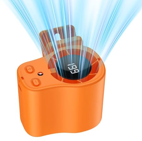 Ventilador con Clip - Pantalla LED Portátil y Flujo de Aire Ajustable - Ventilador Personal USB para Coche Semirrefrigeración | para Camión Furgoneta Sedán Pickup SUV Interior Oficina Viajes Camping P
