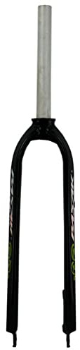 WIQUYBML Forcella Rigida per Mountain Bike 26/27.5/29'' MTB 1-1/8'' Dritta Senza Filettatura in Lega di Alluminio Ultraleggera per Freno a Disco Anteriore QR 9mm (Colore: Verde, Misura 29''