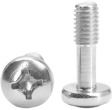 Tornillo cautivo de cabeza redonda cruzada Acero inoxidable 304 M2 M2.5 M3 M4 M5 M6 M8 Tornillos de panel cautivo de cabeza redonda(M2x8mm 10pcs)