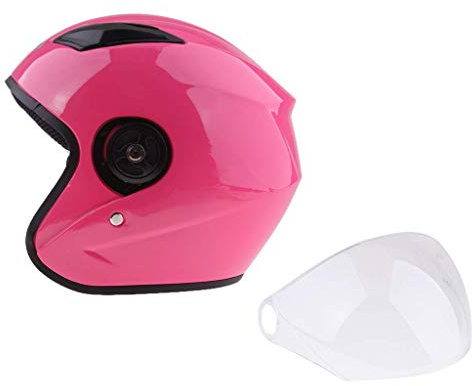 Tubayia motorcykelhjälm hopfällbar hjälm Integralhjälm skyddshjälm motorcykelhjälm med solskydd för kvinnor ROSA