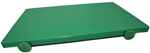 Professional Cooking Tagliere polietilene Pesante per Cucina con Fermi Antiscivolo cm.50x30 Blu (Verde, cm. 50x30)