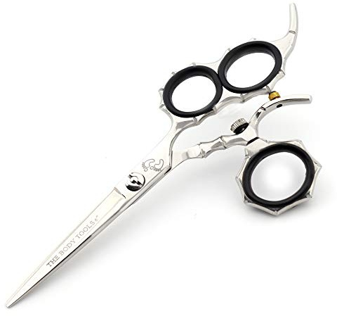 Haryali London Professionelle Friseurschere mit beweglichem Daumen, in Geschenkbox