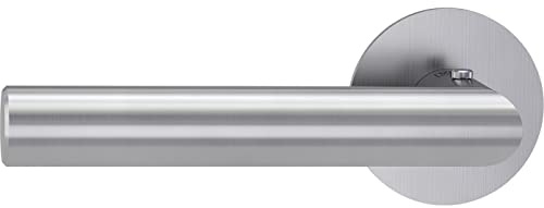 GRIFFWERK Türdrücker/Türbeschlag - LUCIA PIATTA S smart2lock - mit Schließmechanik im Griff - schließen/verriegeln ohne Schlüsselrosette (DIN LINKS)