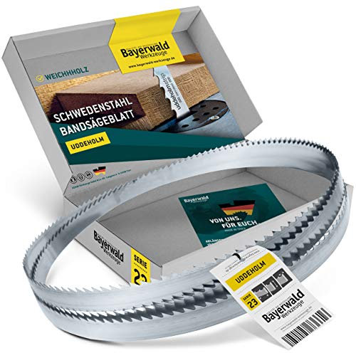 Lame de scie à ruban Bayerwald Uddeholm - 2240 x 20 x 0.5 x 8 / pour tous les types de bois courants/bande de scie adaptée à Metabo BAS 317 PRECISION DNB. Metabo BAS 317 PRECISION WNB