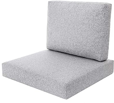 HOBBYGARDEN Miatech Kissen für Rattansessel Rattanmöbel Gartenmöbel Technorattan Innen/Draußen 60x55cm Graphit