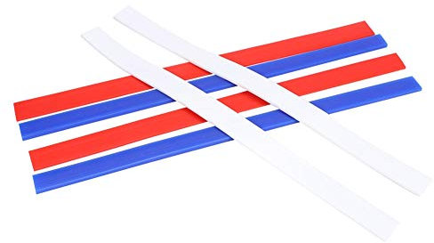 Annadue 6 x Professional Durable Rolling Pin Guides, 3 Thicknesses Measuring Dough Strips, Dough Guides/Pastry Ruler, for Kitchen Restaurant