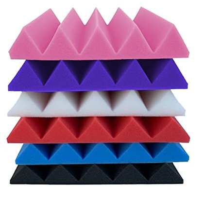 Akustikplatten 12 stücke gewöhnliche weiße 30x30x5cm dreieckige Nut schallisolierende Schwamm schall isolierende Baumwolle schallabsorbierendes Material