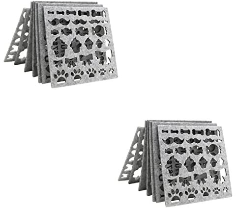 Lurrose 14piezas Moldes De Fieltro Para Aguja Kit De Inicio Para Manualidades De Fieltro Plantillas De Aplicación y Bordado Para Principiantes y Actividades Familia