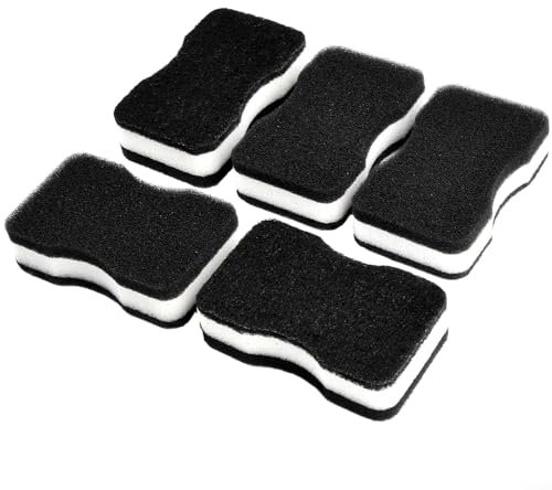 Küchenschwamm, Scheuerschwamm, Spülschwamm, Küchenreinigungsschwamm, Scheuerschwamm für Zuhause, 5 Stück, Schwarz