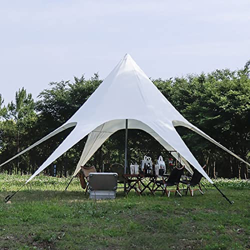 UV Protection Beach Tent Sun Shelter for Camping, Outdoor Large Canopy Sun Shade for Fishing, Backyard, Picnics - Portable and Lightweight