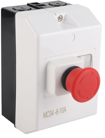 Disjoncteur de Protection Moteur 6-10 A IP55 Interrupteur de Type Bouton étanche avec Arrêt D'urgence pour Diverses Applications de Moteur