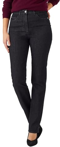 Damart Jean 5 Poches Femme Noir 52, L 69 cm