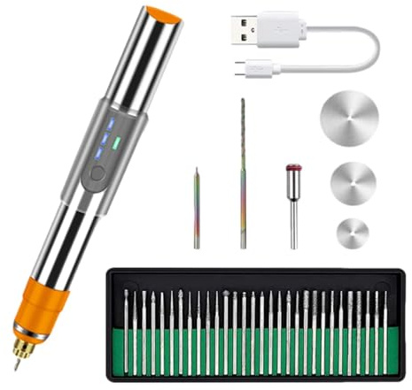 Penna elettrica per incisione, portatile, strumento per incidere a , strumento per incidere manualmente, macchina per incidere, strumento rotante in metallo per gioielli e legno