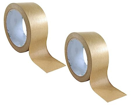 OFFSCH 2rollen Kraftpapierrolle Deko-papierband Geschenkband Aus Kraftpapier Diy-papierband Mit Starkem Klebstoff Partyband Für Heimwerkerarbeiten