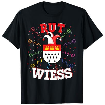 Köln Rut und Wiess Kölner Dom Karnevalskostüm Kostüm Kölsch T-Shirt