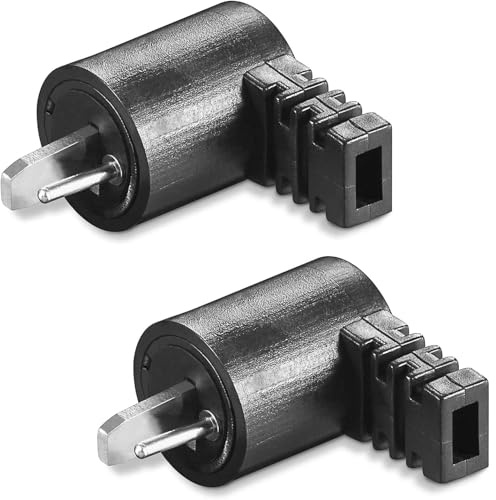 TECHZOCO Connettore per altoparlante audio dritto, connettore audio a 2 pin DIN HiFi, connettore DIN Maschio, connettore per altoparlanti con attacco filettato, adatto per cavi massimo 2,5 mm², a