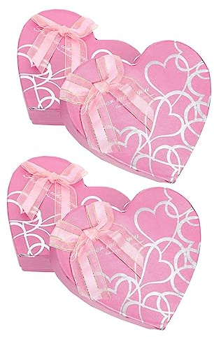 VALICLUD 4stücke Herzförmige Aufbewahrungsbox Fächer Abnehmbar Für Schokolade Süßigkeiten Zu Valentinstag Und Muttertag Leicht Und Praktisch Rosa