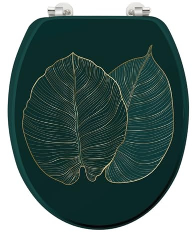Abattant WC Imprimé Jade 46cm Vert