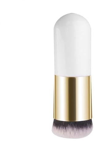 Sunerzenor 6xPro Make Up Kosmetische Gesicht Puder Rouge Pinsel Foundation Werkzeug Weiß Gold, 3 Stk.