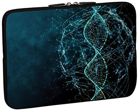 PEDEA Design Schutzhülle Notebook Tasche bis 15,6 Zoll (39,6cm), DNA Strings