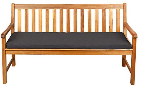 Gutekissen® Sitzkissen für Bank, Gartenschaukeln, Sitz, glatt. FK5 (110x50x5, Dunkelgrau)