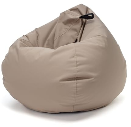 Ecopuf Oscar Outdoor - Sitzsack für Kinder und Erwachsene, Sessel Hocker Bean Bag mit Füllung, Liegestuhl Puf Sitz für Innen und Außen, Outdoor Polyester, mit Griff, Wasserdicht - 90x110cm - M7