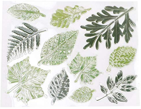 Stempel Grünes Blatt Thema Transparent Stempelset Clear Stamps DIY Scrapbooking Sammelalbum Fotoalbum Karte Dekoration
