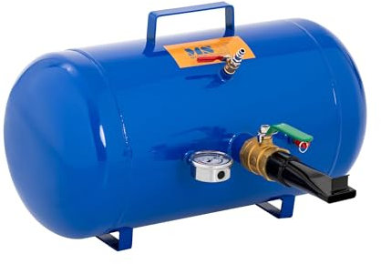 MSW Tyre Bead Seater Air Tire Bead Seater Tyre Bead Blaster Automotive 38.5L 6-8 bar MSW-TY-2 (Powder-Coated Iron, Max. Filling Pressure 10bar, Safety Valve, Pressure Gauge)