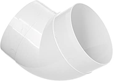 DOSPEL Rohrbogen Ø 125 mm 90 Grad – Weiß Lüftungsrohr Bogen – Rundrohrbogen aus ABS-Kunststoff – Langlebig & Leicht Lüftungsrohrbogen – Einfach zu Montieren