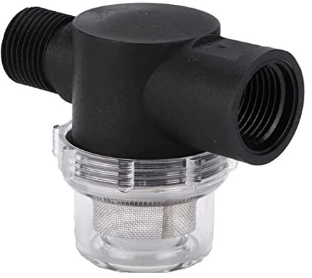 Filtre de pompe à eau de 1,27 cm, filtre d'irrigation en ligne 50 mailles pour tuyau d'eau d'entrée d'eau compatible avec les pompes WFCO et Shurflo