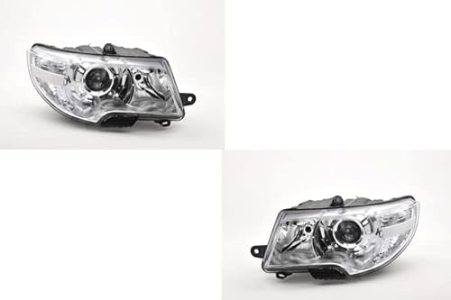 Johns, Scheinwerfer Halogen kompatibel zu Skoda Superb 3T 08-13 H7 H3 Satz Links Rechts