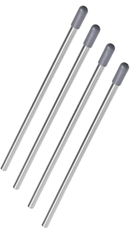 Spülmaschinen Stab Einsatz, 4 Stück, 28 cm Länge, Edelstahl Halterung passend für die meisten Spülmaschinen, Weinglas, Bierglas, Soda Glas, Flaschenständer für Geschirrkorb, Flaschenhalter Geschirr