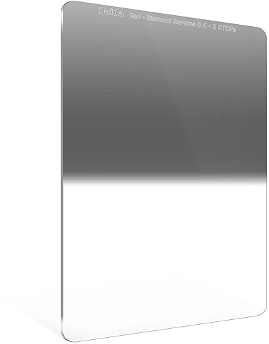 Haida Umgekehrter Verlaufsfilter 0,6 bis 0,15, 100 x 150 mm, umgekehrter ND-Filter, 2 bis 0,5 Stopp