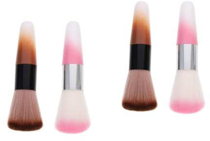 POPETPOP 4pièces Pinceau à Pour Et Maquillage De Brosse Épousseter Pour Nail Art Accessoires De