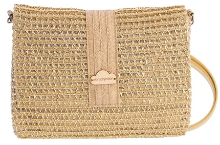 DON ALGODON - Bolso bandolera mujer - Bolso playa mujer - Bolso mujer verano - Bolso rafia mujer - Bolsa playa para mujer - Bolso mimbre mujer hecho a mano ideal para la playa, Faro